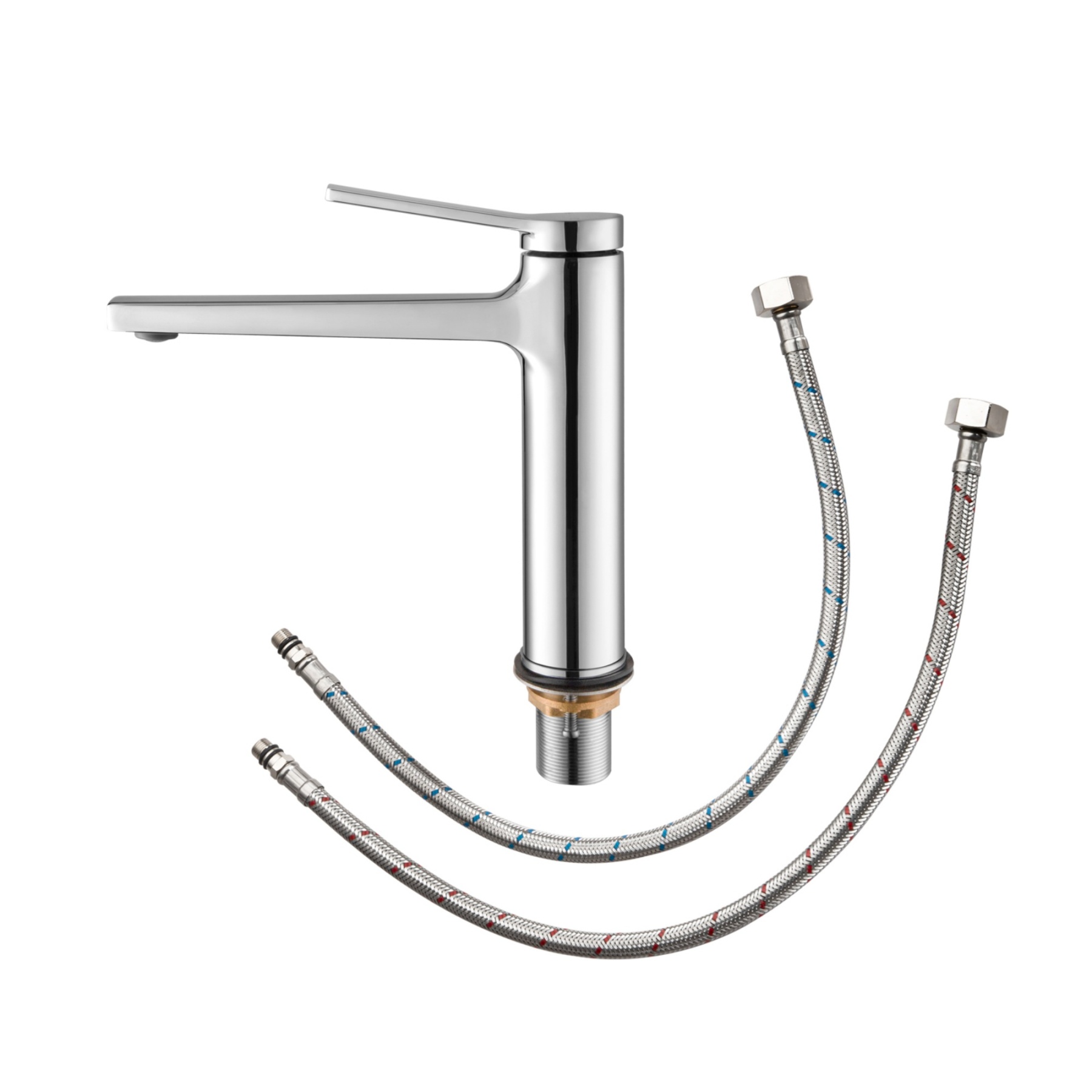 Brass Bathroom Basin Mixer Tap Laundry Sink Vanity Spout Faucet Chrome/Black/Brushed Gold