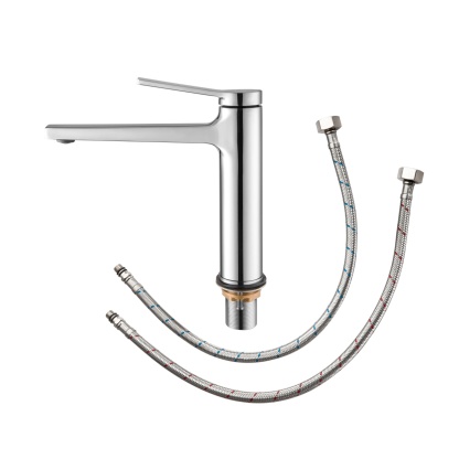 Brass Bathroom Basin Mixer Tap Laundry Sink Vanity Spout Faucet Chrome/Black/Brushed Gold