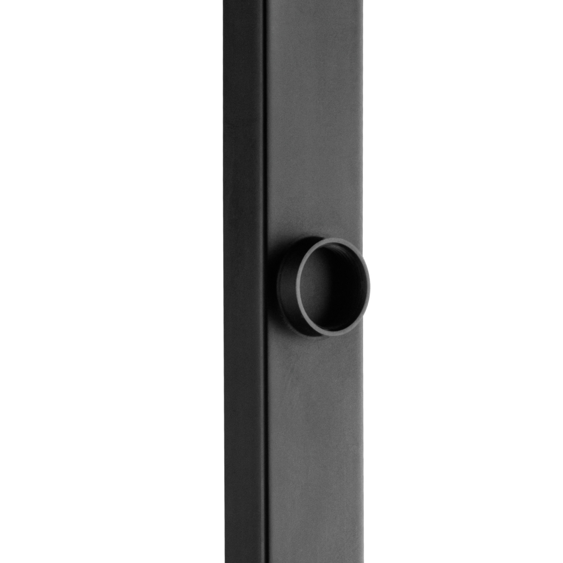 Bathroom Square Twin Shower Rail Body Wall Mounted Adjustable Height Sliding Rail Gooseneck Shower Arm Diverter Chrome/Black