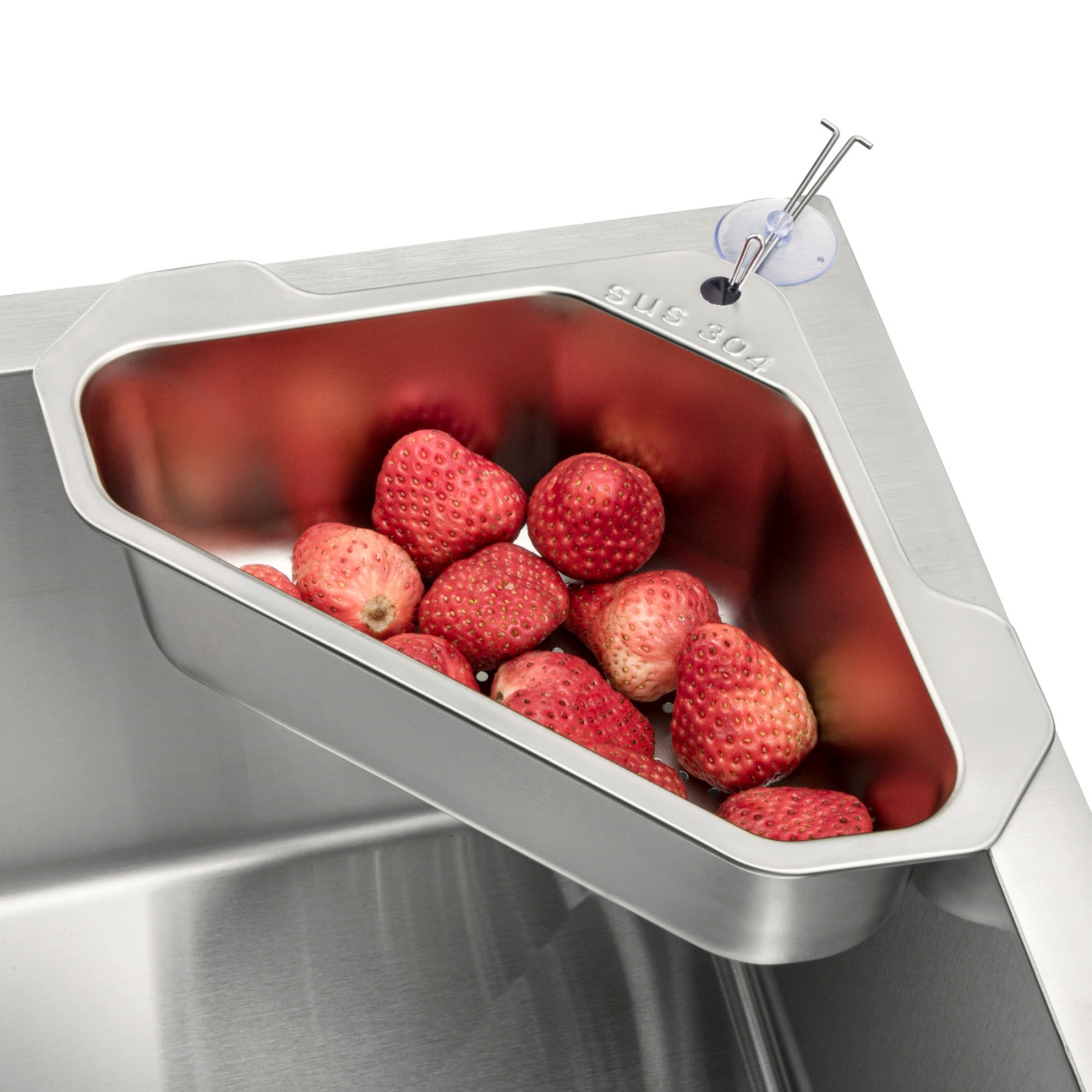 Triangle Kitchen Sink Drain Basket Storage Drain Holder Basket Strainer Shelf Rack