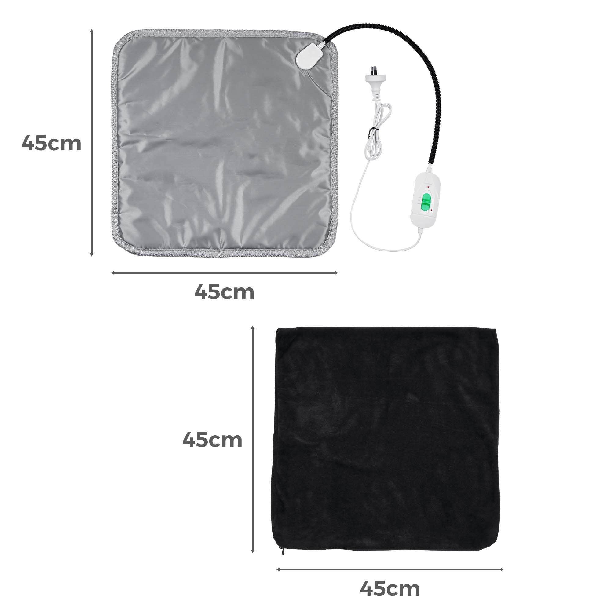 45x45cm Waterproof Pet Heated Pad with Cover Electric Dog Cat Heating Mat Blanket Bed