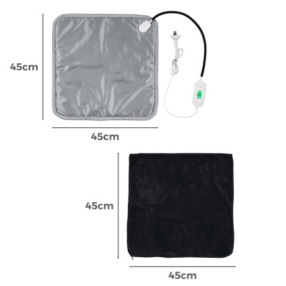 45x45cm Waterproof Pet Heated Pad with Cover Electric Dog Cat Heating Mat Blanket Bed