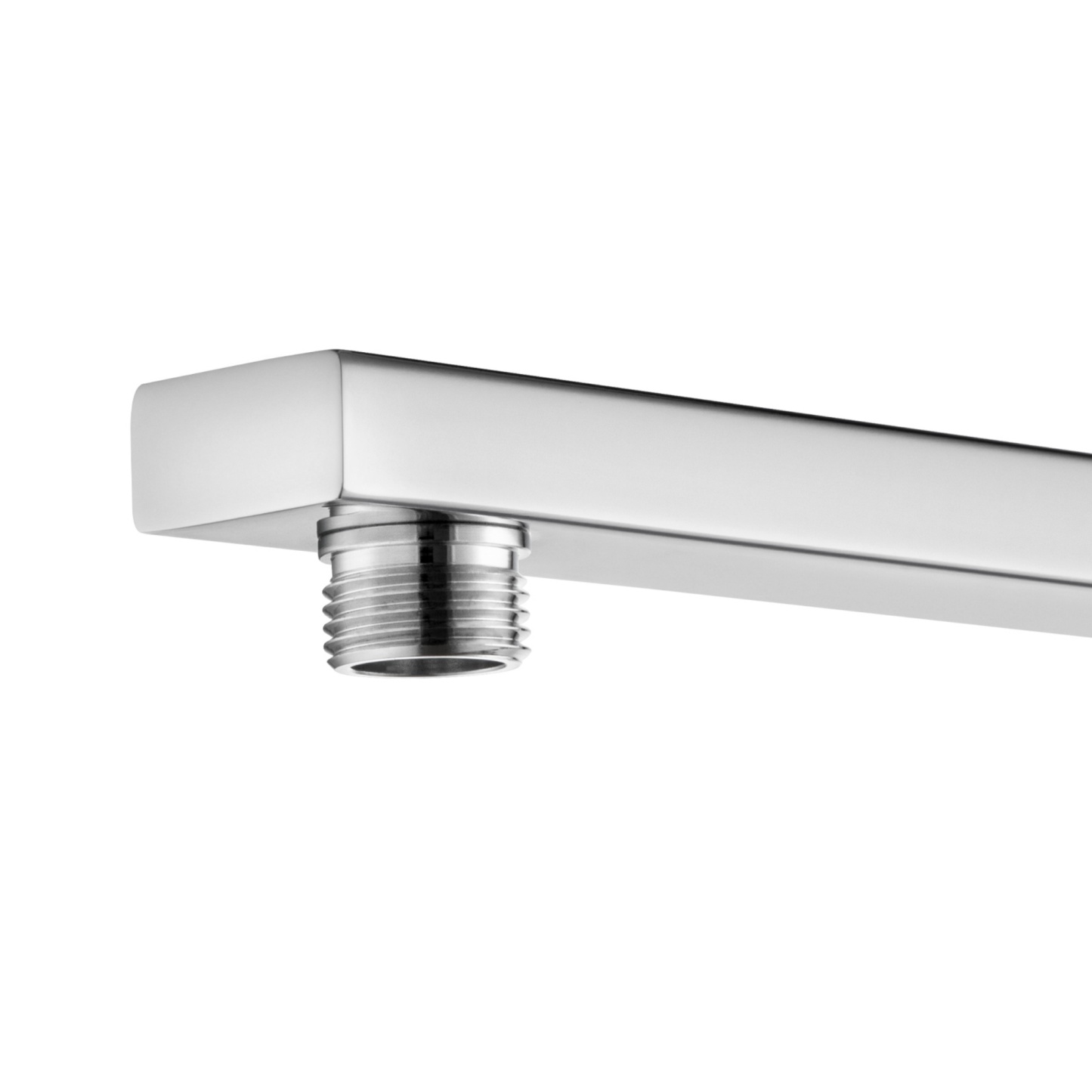 Square Twin Shower Head Rail Body Gooseneck Wall Arm Diverter 1.5m Water Hose Black/Chrome