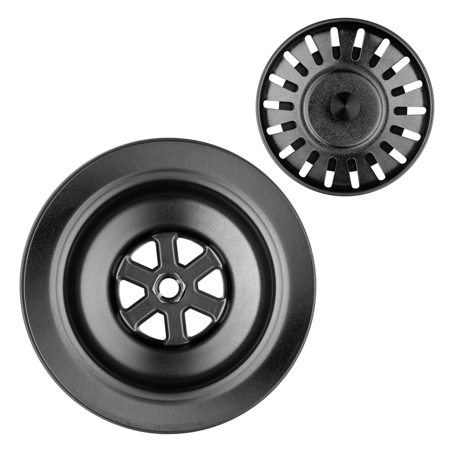 Stainless Steel Kitchen Laundry Sink Strainer Waste Replacement Drain Filtet Drainer Brushed Nickel/Black/Gold