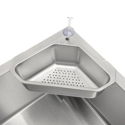 Triangle Kitchen Sink Drain Basket Storage Drain Holder Basket Strainer Shelf Rack
