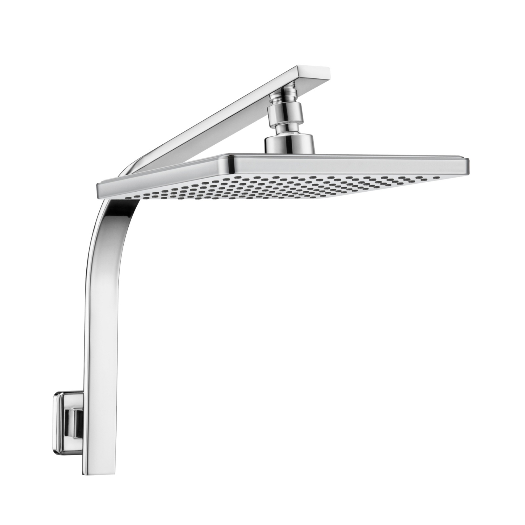 204mm Square Bath Swivel Rain Shower Head Set Bathroom High Pressure W