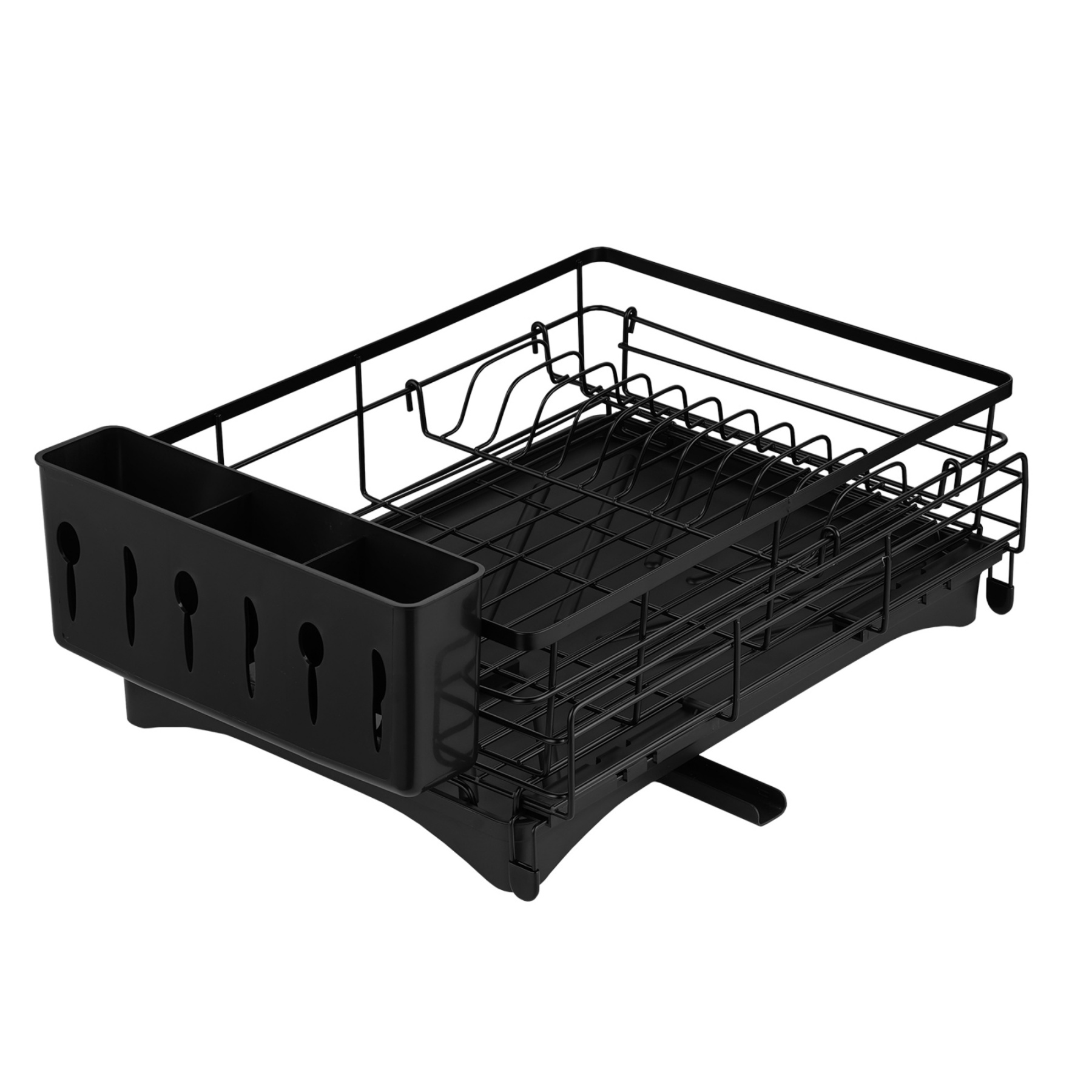 Expandable Kitchen Sink Drain Storage Rack Two in One Large Capacity Dish Bowl Plate Drying Holder 