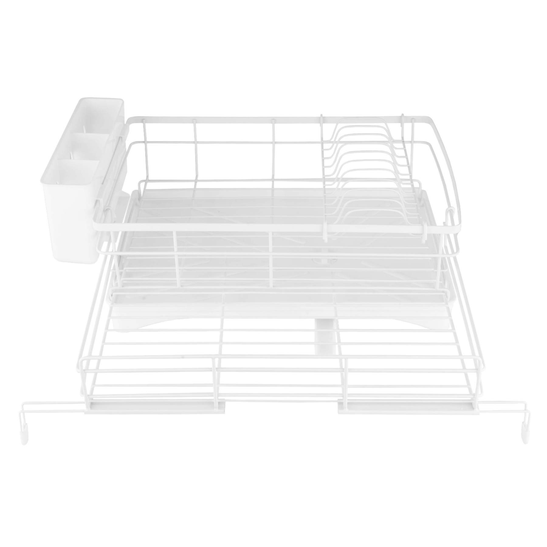Expandable Kitchen Sink Drain Storage Rack Two in One Large Capacity Dish Bowl Plate Drying Holder 