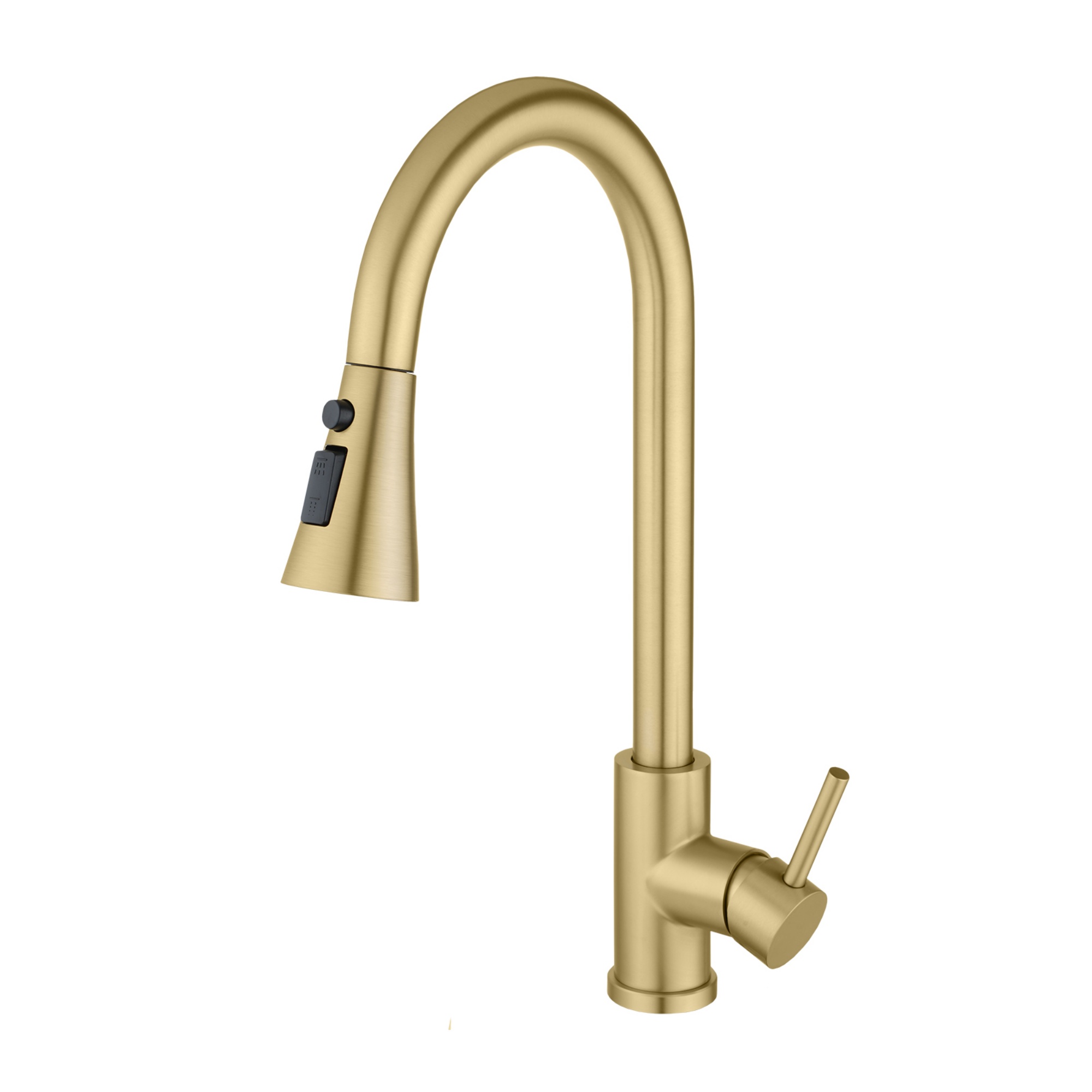 Stainless Steel 3 Function Pull Out Kitchen Sink Mixer Tap Laundry Basin 360° Swivel Spout Faucet Chrome/Black/Brushed Yellow Gold