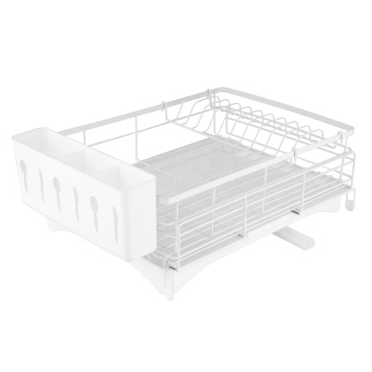 Expandable Kitchen Sink Drain Storage Rack Two in One Large Capacity Dish Bowl Plate Drying Holder 