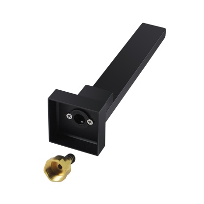 Square Brass Wall Bath Basin Sink Outlet Bathtub 360° Swivel Spout Wall Mounted Faucet