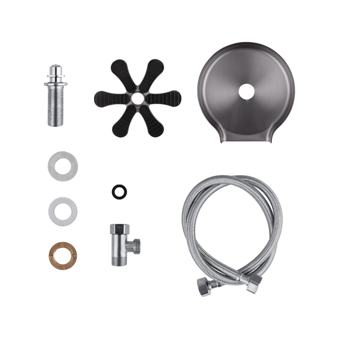 Kitchen Sink Stainless Steel Automatic Glass Rinser Cafe Bar Bottle Cup Washer Cleaner Silver/Black/Gunmetal Grey