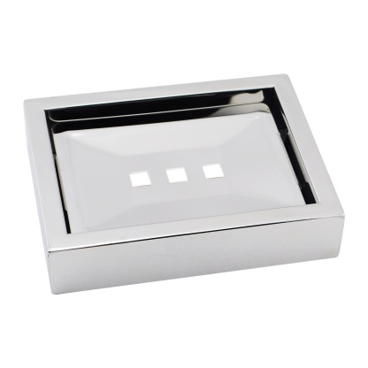 Square Stainless Steel Wall Mounted Bathroom Laundry Wash Shower Soap Dish Tray Holder Chrome/Nero Black/Brushed Gold