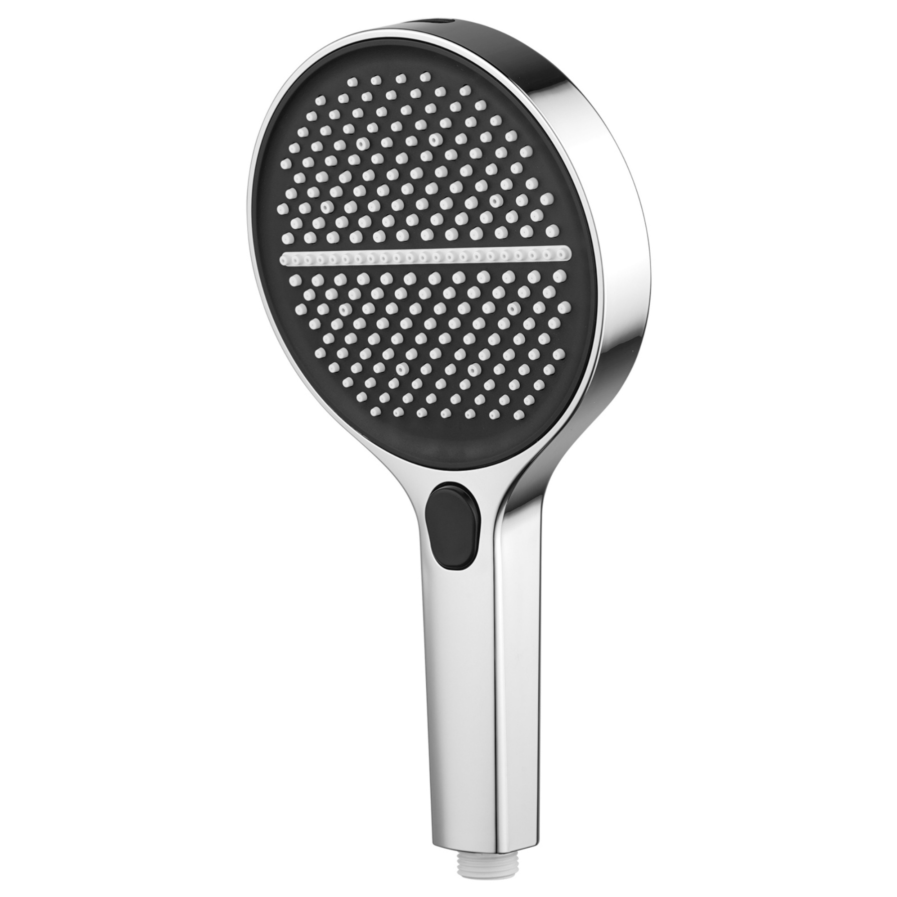 150mm 4 Function Bathroom Hand-Held Shower Head Round High Pressure Bath Spray Handheld Shower Rose Chrome/Black