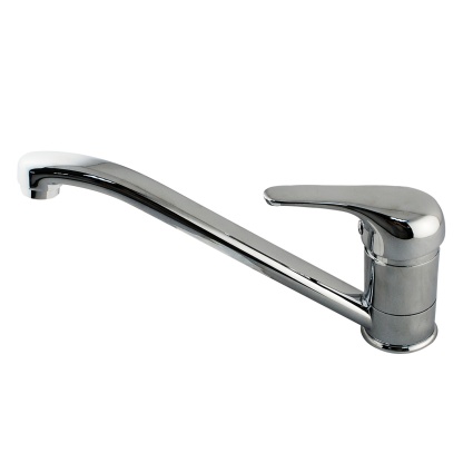 360° Swivel Brass Kitchen Sink Mixer Tap Long Spout Laundry Basin Sink Faucet