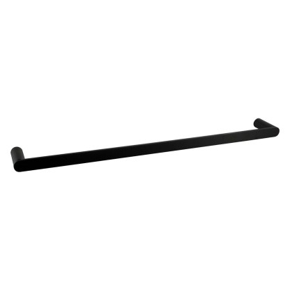 800mm Round Single Stainless Steel Towel Rail Bathroom Wall Mounted Towel Holder Hanger Rack Chrome/Matte Black