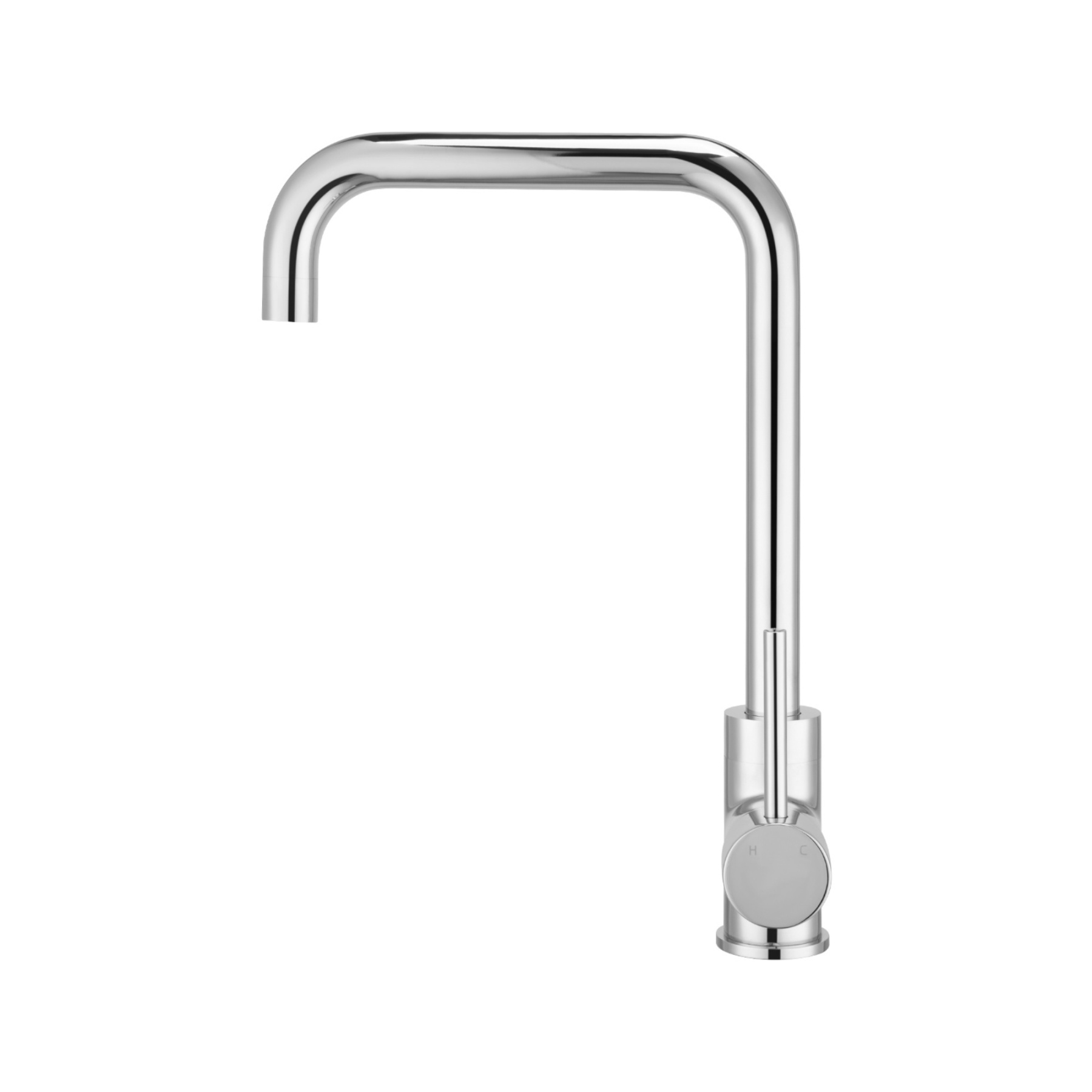 Round Brass Gooseneck Kitchen Sink Mixer Tap Laundry Basin Vanity Swivel Spout Faucet Chrome/Black