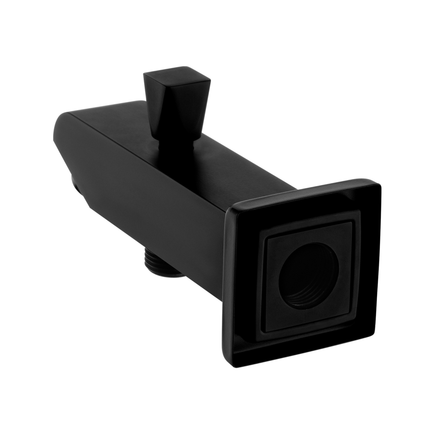 Square Wall Mounted Basin Outlet Bathroom Handheld Shower Water Spout Diverter Connector Chrome/Black