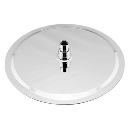 300mm 12'' Stainless Steel Bath Round Overhead Shower Head Bathroom 360° Swivel Rain Shower Rose Chrome/Black