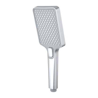 3 Mode Spray Function Square Bathroom Handheld Shower Head High Pressure Bath Shower Rose Chrome/Black