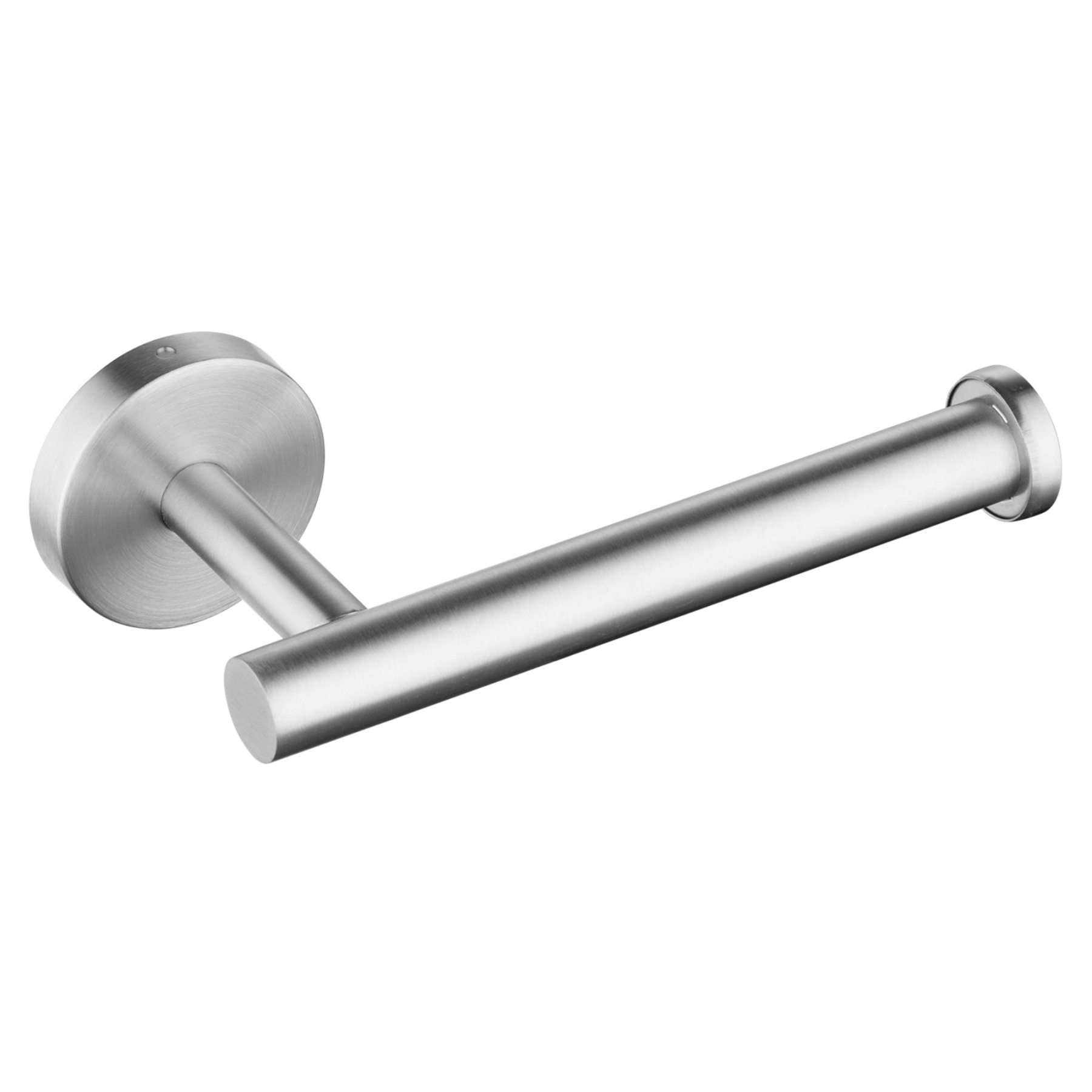 160mm Stainless Steel Bathroom Toilet Paper Roll Holder Round Tissue Hook Rack Wall Mounted Black/Brushed Nickel