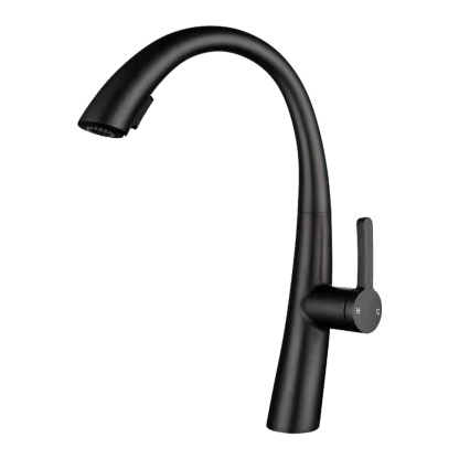 Brass 2 Spray Pattern Pull Out Kitchen Laundry Sink Basin Mixer Tap 360° Swivel Spout Deck-mounted Vanity Faucet Chrome/Black/Yellow Gold