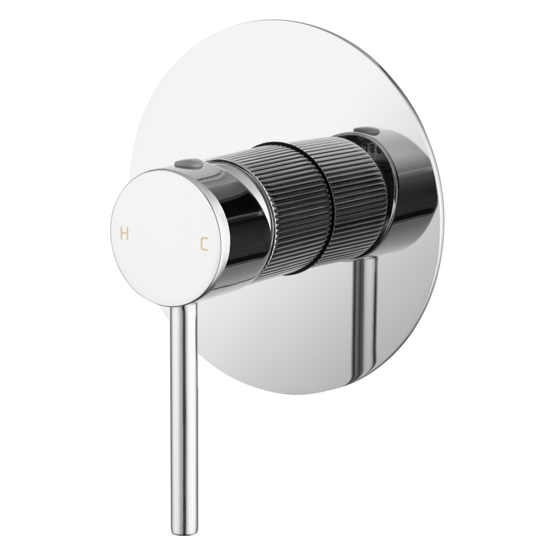 Bath Shower Knurled Round Brass Wall Mixer Tap Bathtub Bathroom Sink Basin Vanity Wall Spout Valve Chrome/Black