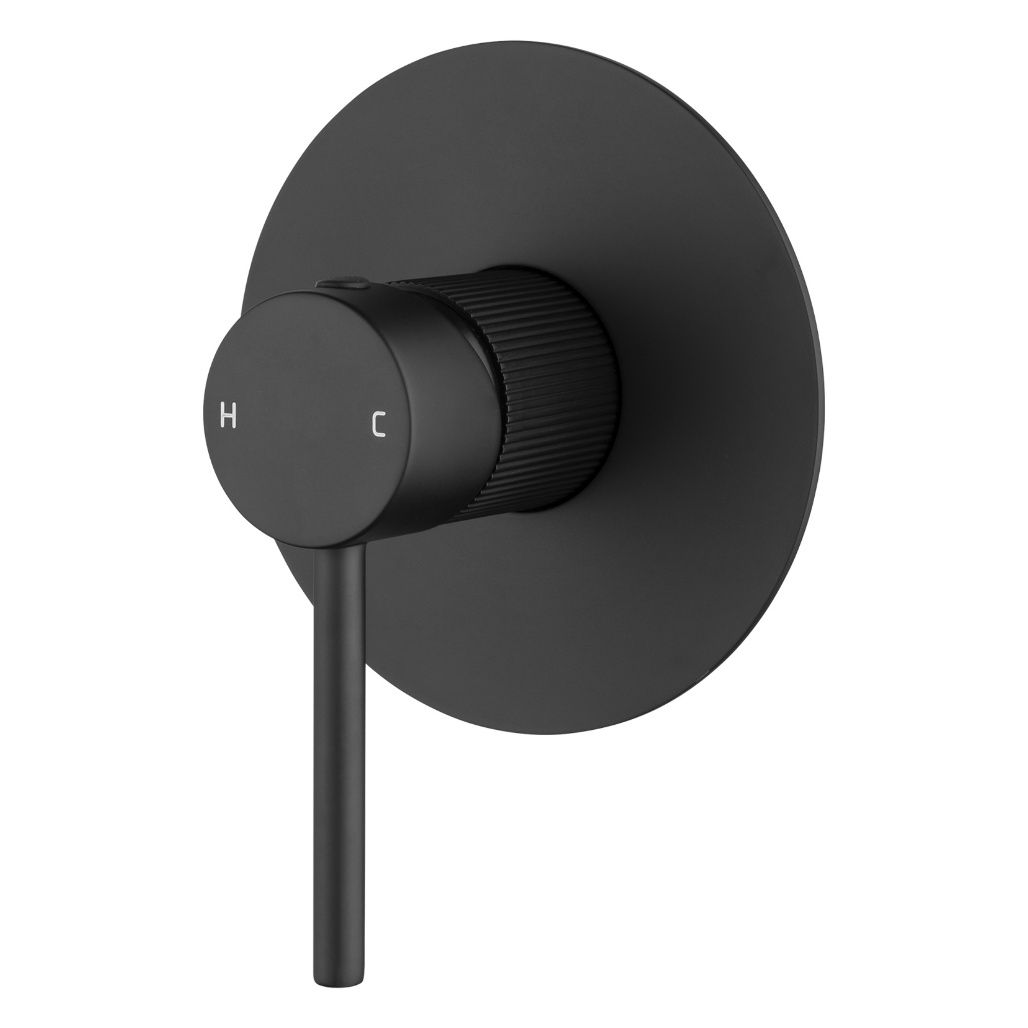 Bath Shower Knurled Round Brass Wall Mixer Tap Bathtub Bathroom Sink Basin Vanity Wall Spout Valve Chrome/Black