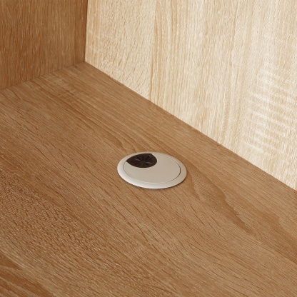 Executive Computer Desk with Hutch Drawer Home Office Study Desk Writing Workstation Open Display Bookshelf