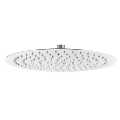 300mm 12'' Stainless Steel Bath Round Overhead Shower Head Bathroom 360° Swivel Rain Shower Rose Chrome/Black
