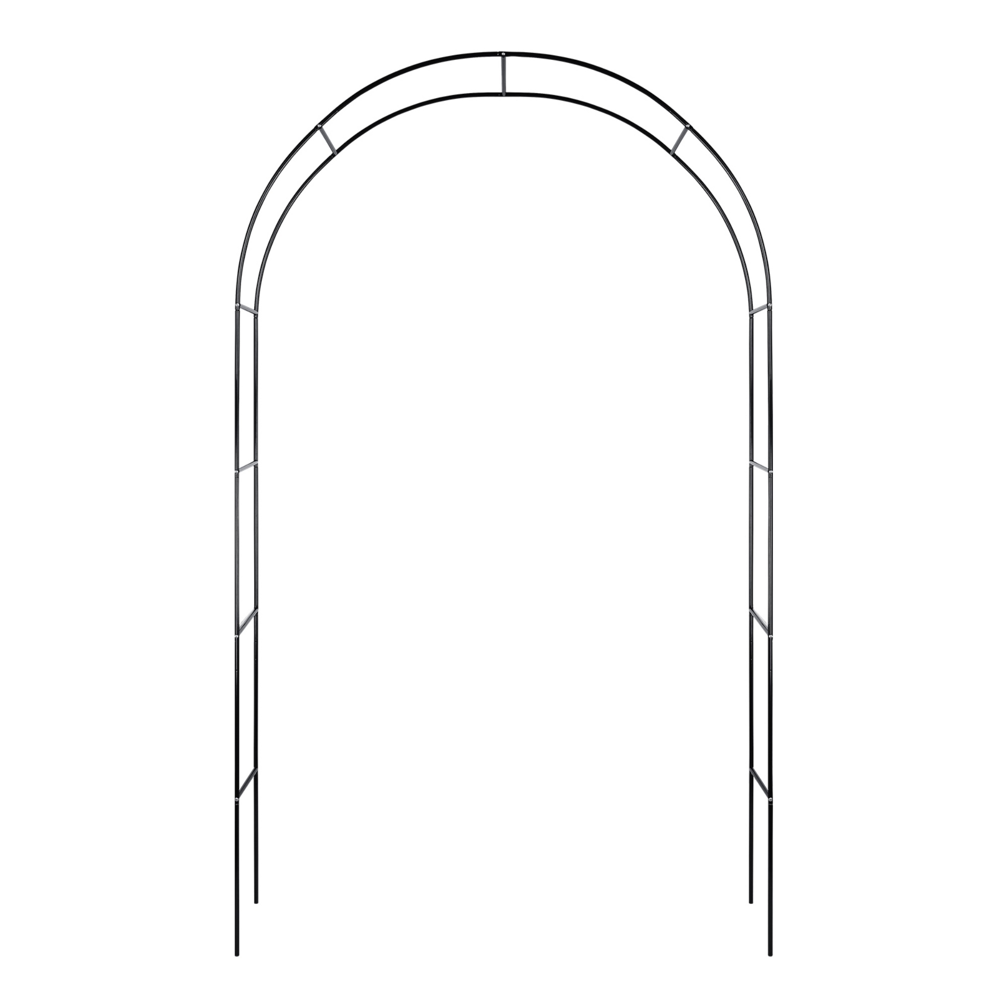 Wedding Garden Arch Without Base Party Balloon Flower Decoration Archway Climbing Plants Arbour Vine Stand Trellis White/Black/Dark Green