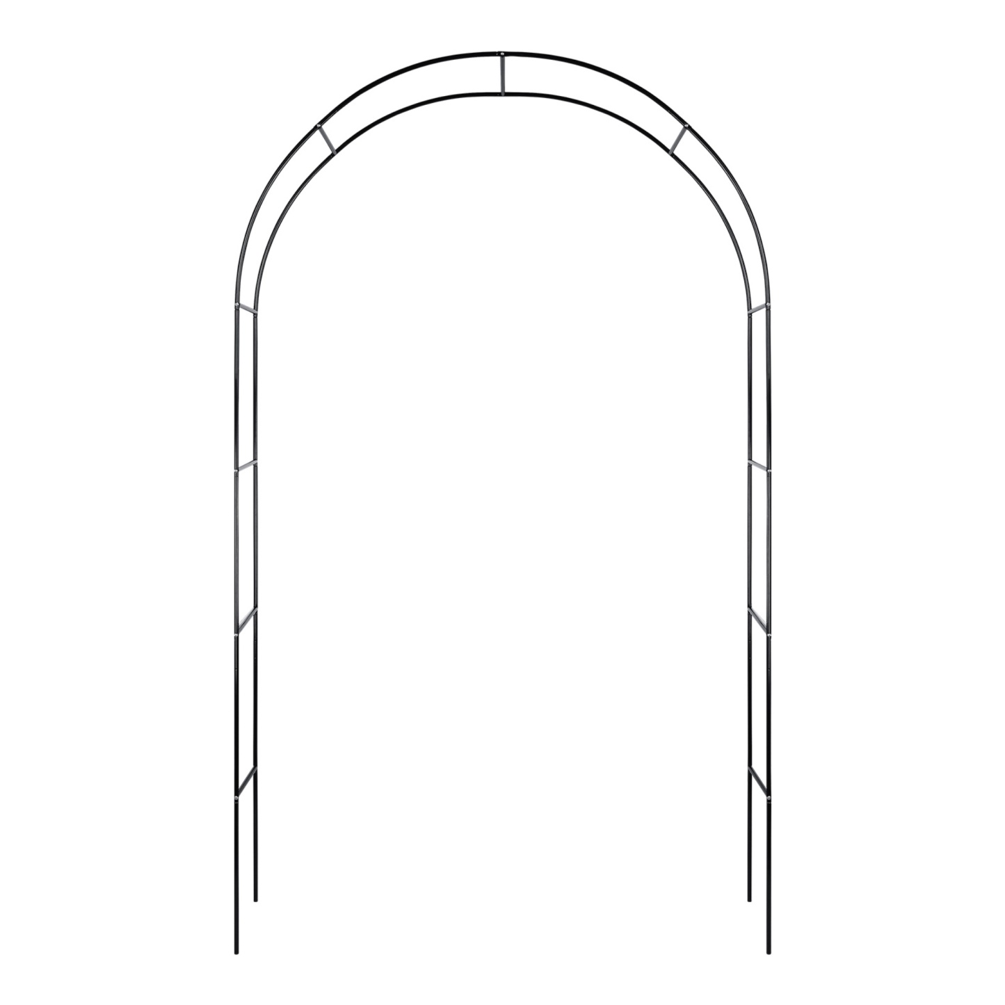 Wedding Garden Arch Without Base Party Balloon Flower Decoration Archway Climbing Plants Arbour Vine Stand Trellis White/Black/Dark Green