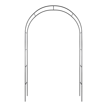 Wedding Garden Arch Without Base Party Balloon Flower Decoration Archway Climbing Plants Arbour Vine Stand Trellis White/Black/Dark Green