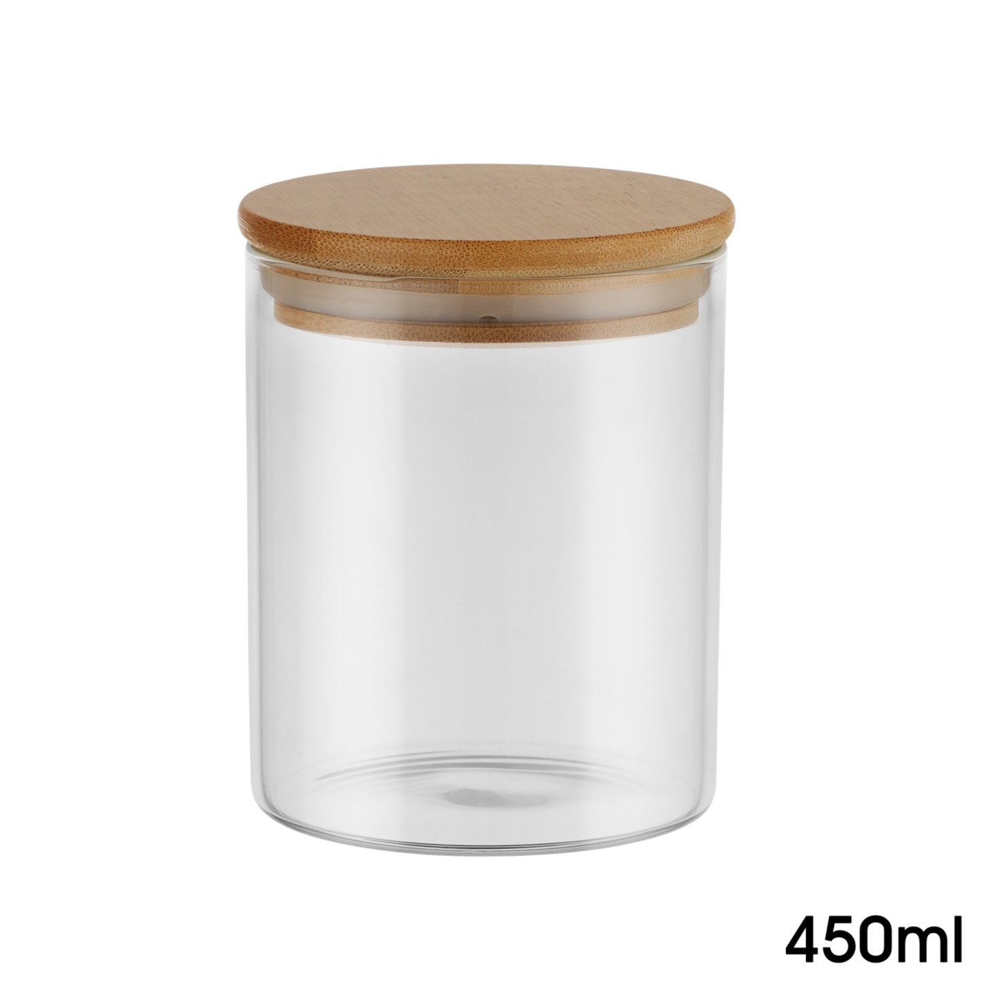 6PCs Airtight Glass Preserving Jars Candy Tea Coffee Bean Storage Container Canning Bottle Food Container