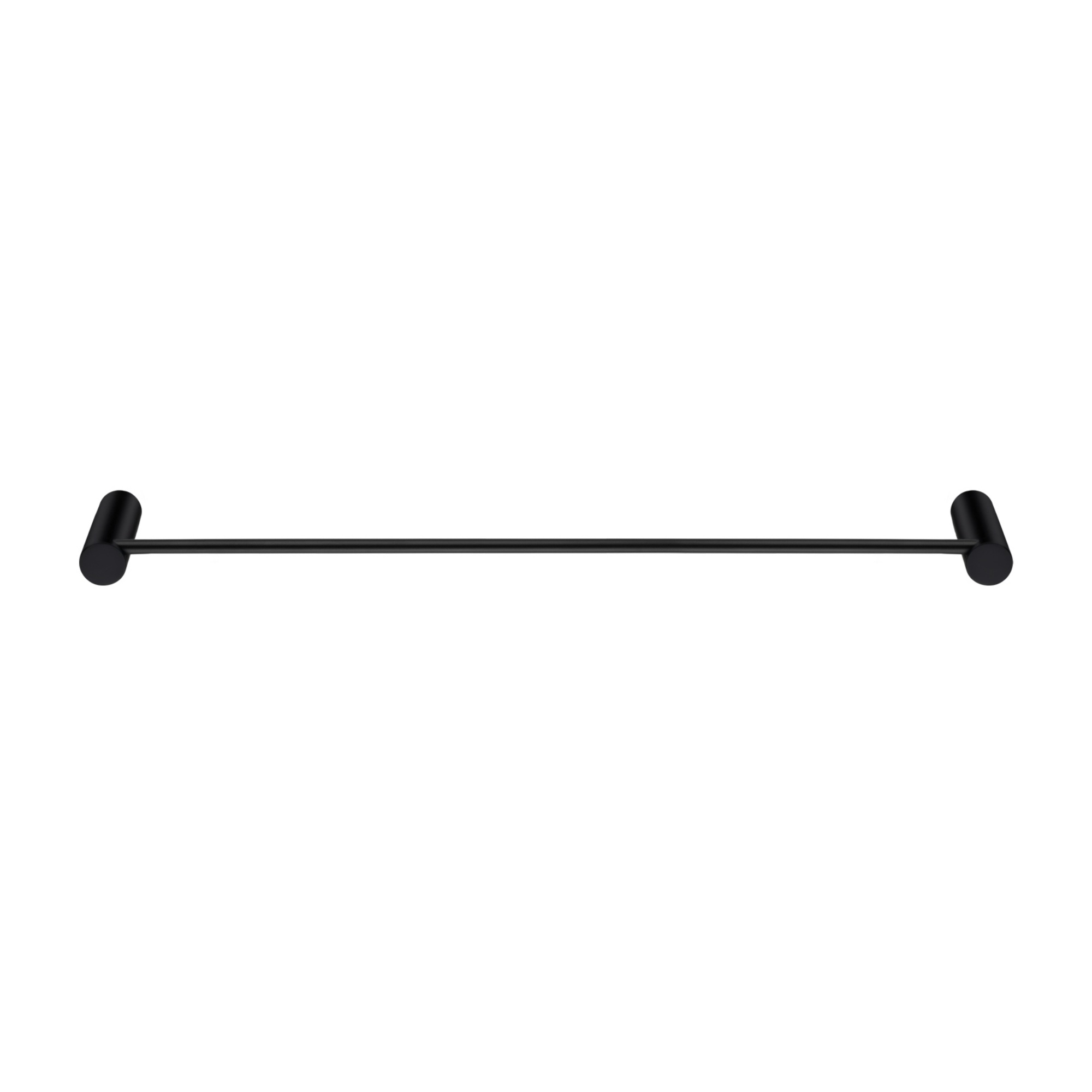 Round Stainless Steel 600mm Single Towel Rail Rack Bathroom Wall Mounted Towel Clothes Holder Hanger Chrome/Matte Black/Brushed Yellow Gold