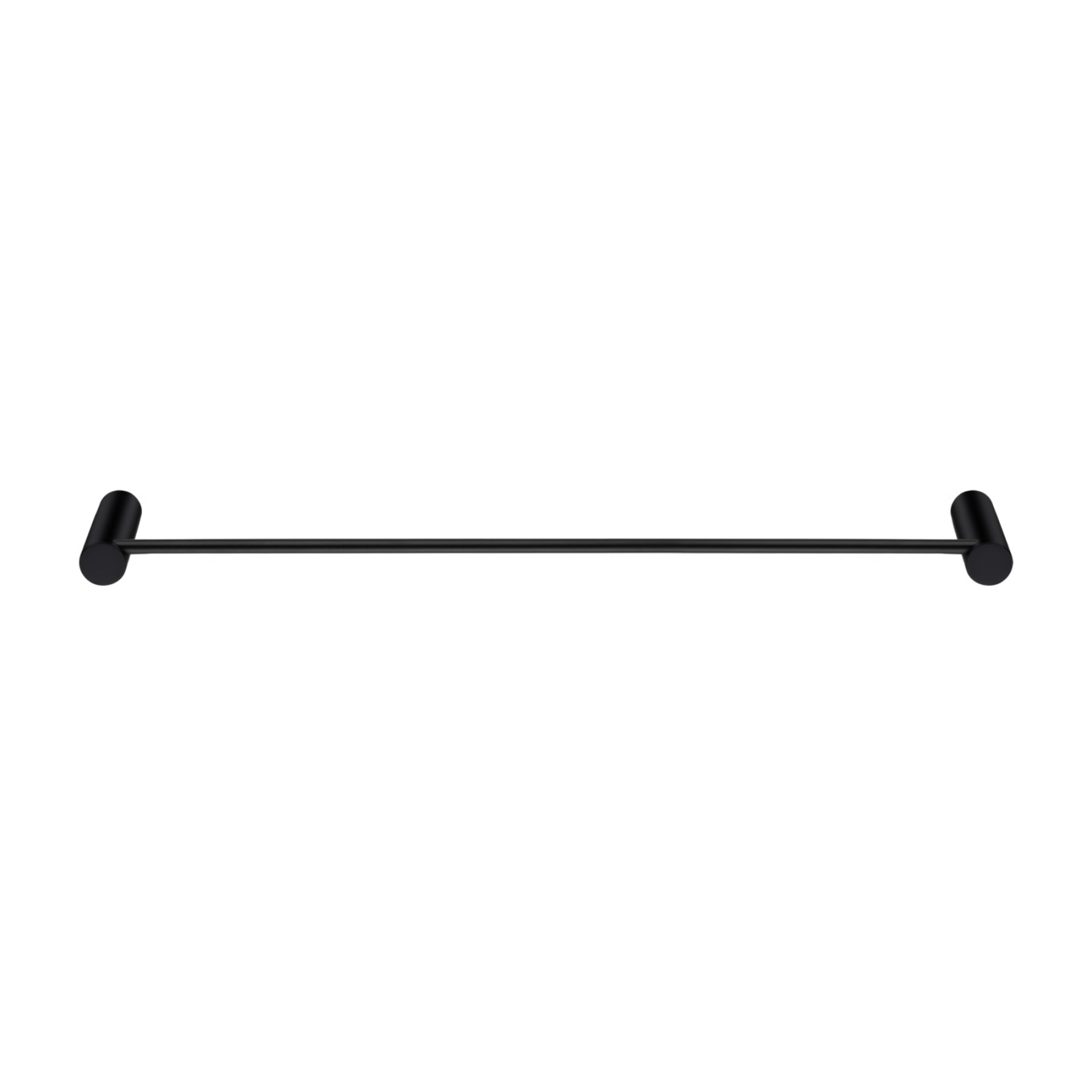 Round Stainless Steel 600mm Single Towel Rail Rack Bathroom Wall Mounted Towel Clothes Holder Hanger Chrome/Matte Black/Brushed Yellow Gold