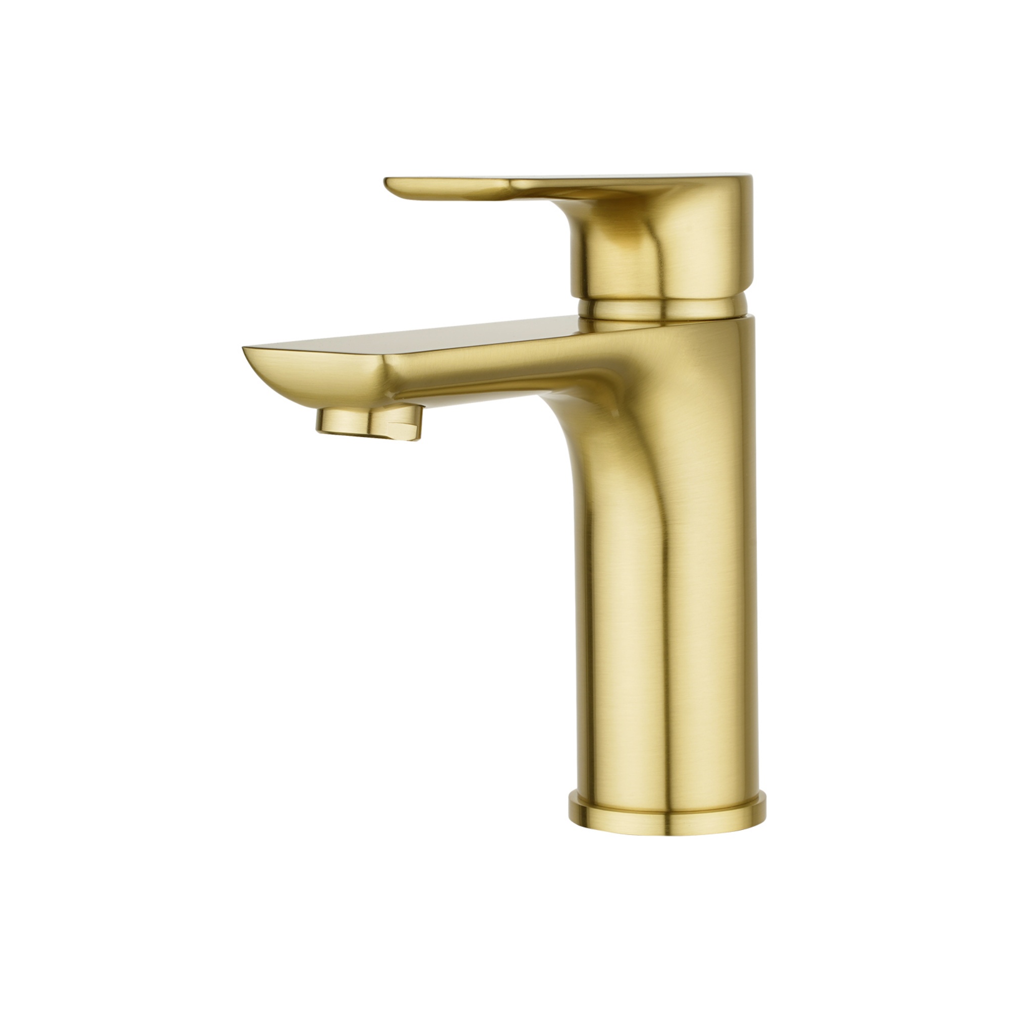 Brass Bathroom Basin Sink Mixer Tap Laundry Vanity Flick Spout Faucet Chrome/Black/White/Brushed Yellow Gold
