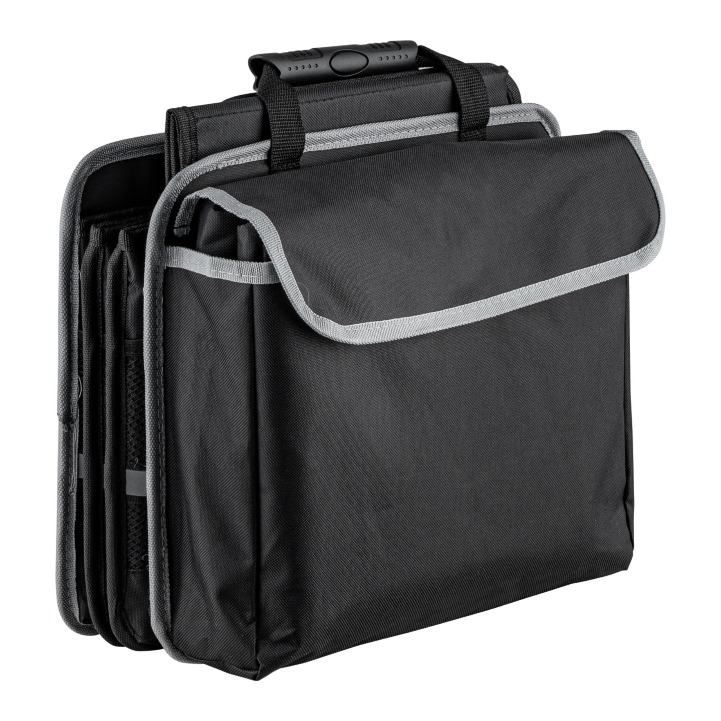 Multipurpose Collapsible Trunk Cargo Storage Box Waterproof 3 Compartments Car Organizer Black