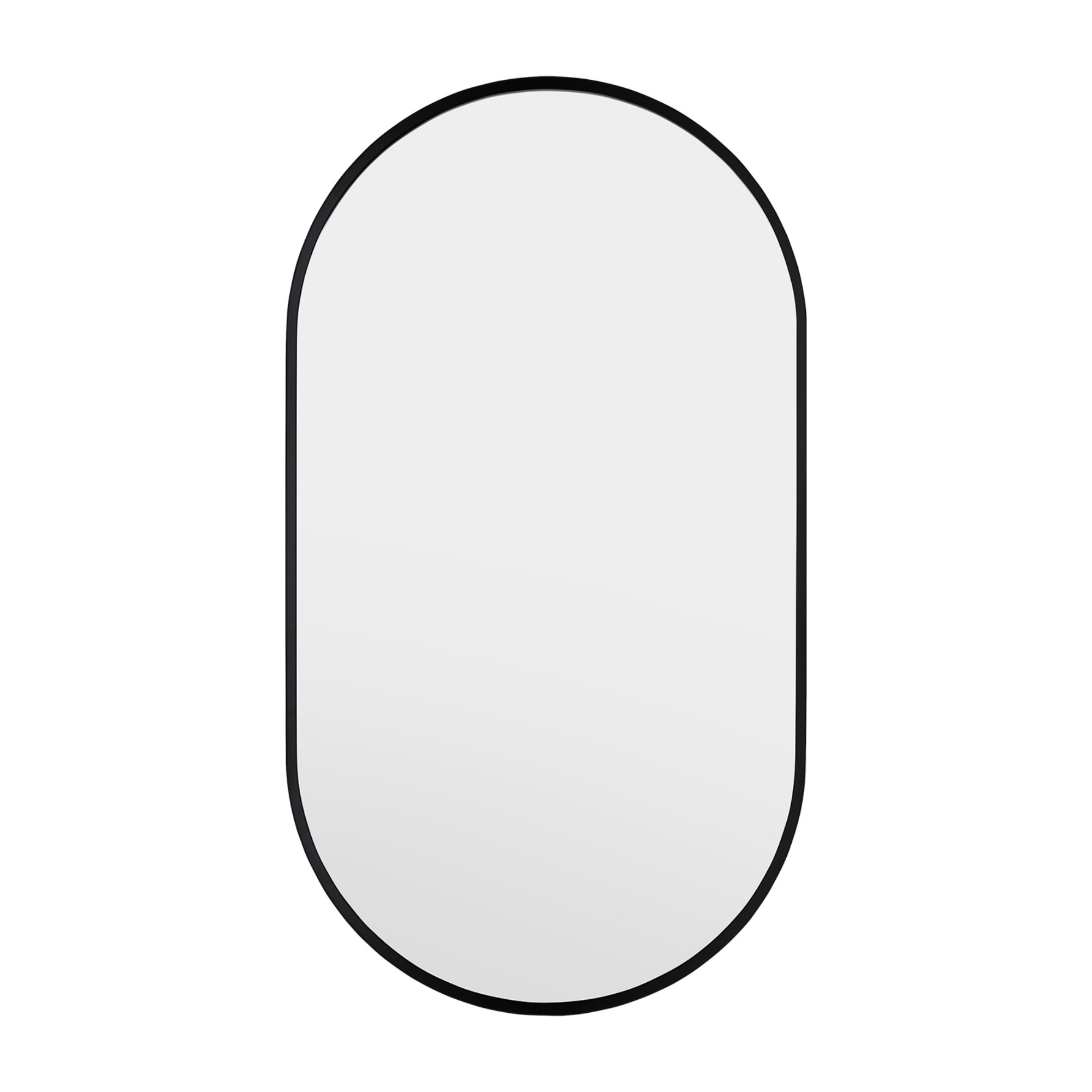 Bathroom Aluminium Framed Oval Mirror Vanity Basin Wall Mounted Makeup Mirror Gold/Black