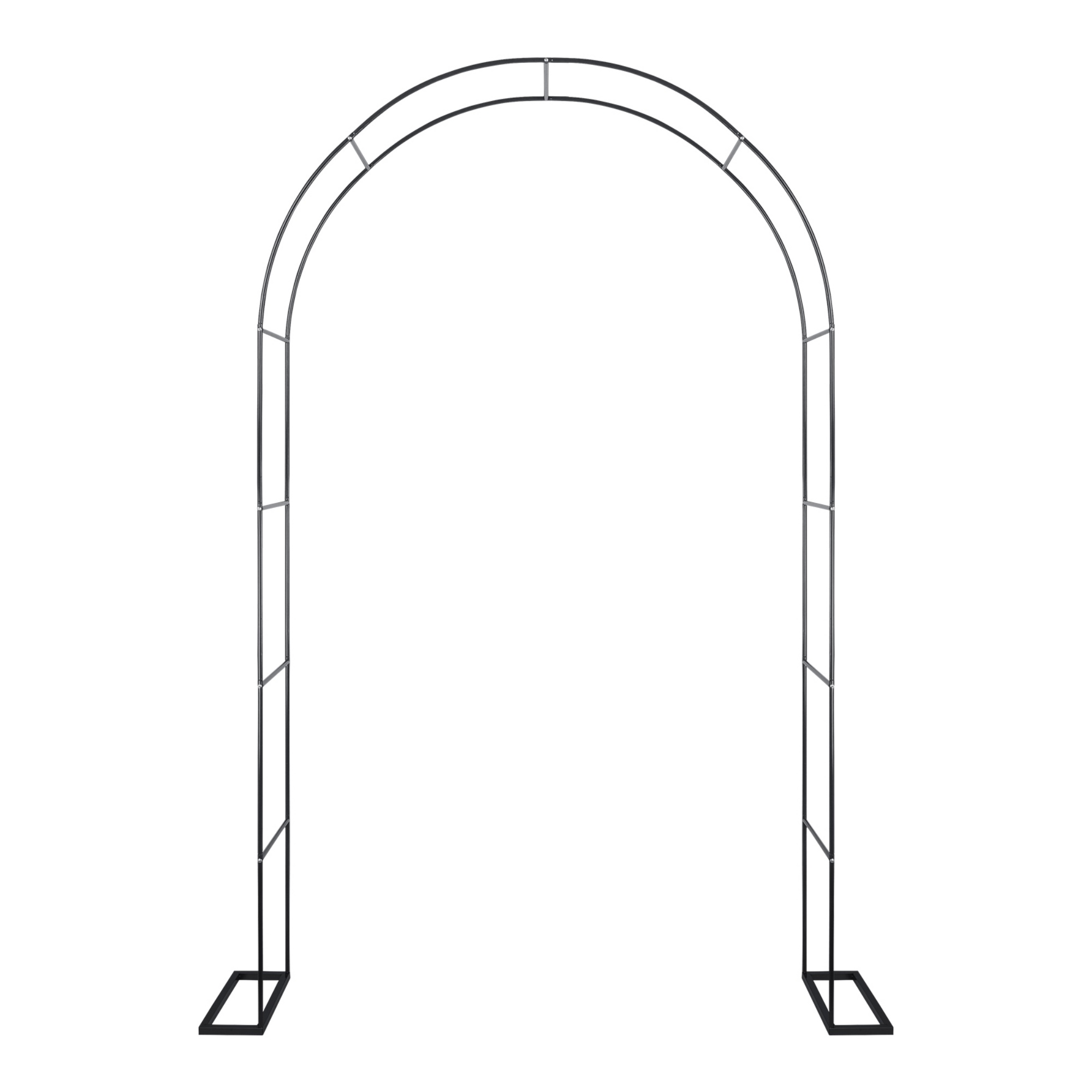 Garden Arch Wedding Party Balloon Decoration Archway Climbing Flower Plants Arbour Vine Stand Trellis White/Black/Dark Green