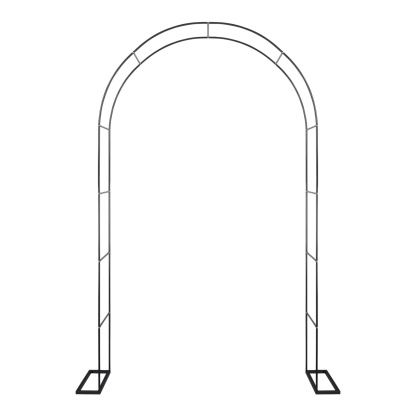 Garden Arch Wedding Party Balloon Decoration Archway Climbing Flower Plants Arbour Vine Stand Trellis White/Black/Dark Green
