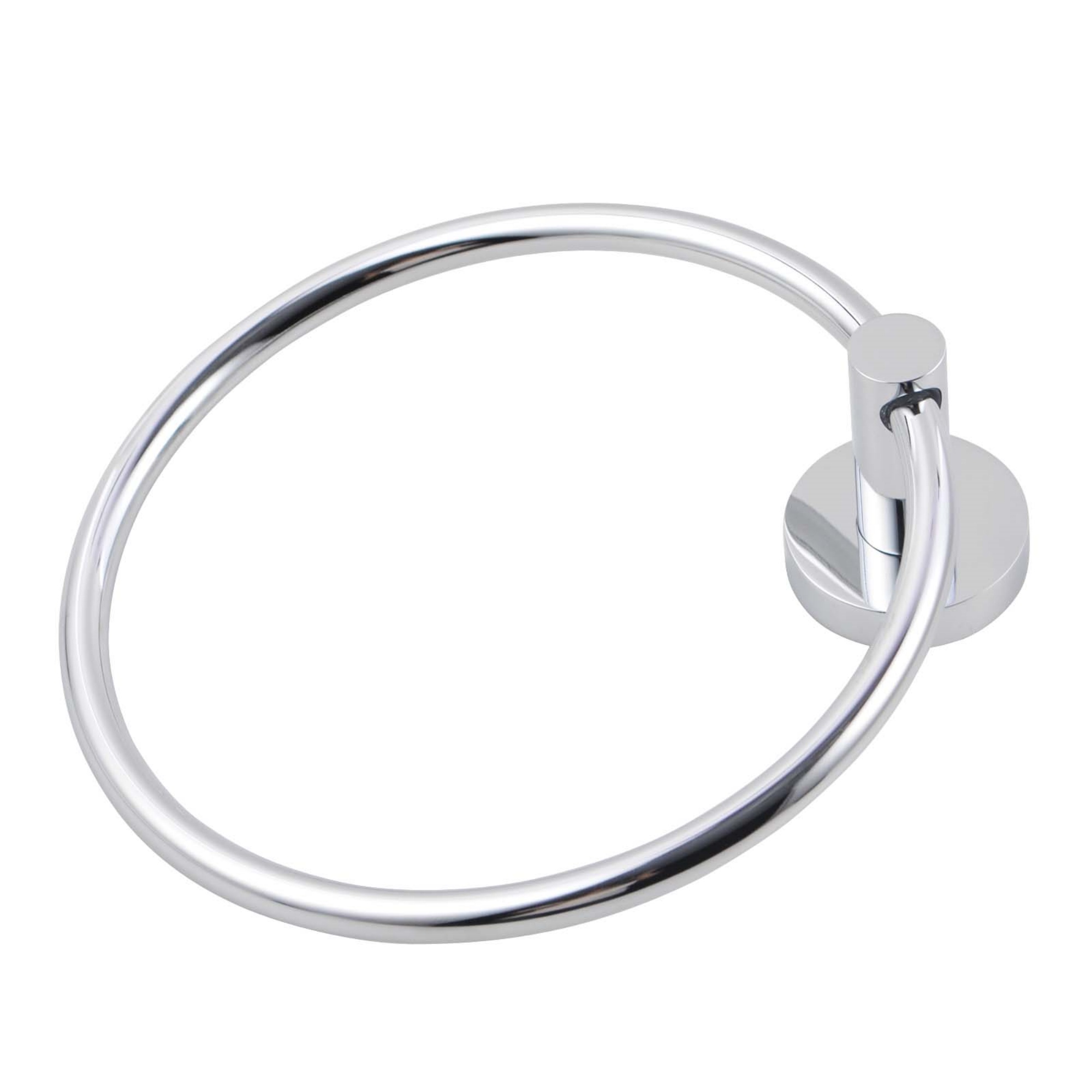 Round Stainless Steel Wall Mounted Hand Towel Ring Rack Rail Bathroom Circle Towel Hanger Holder 