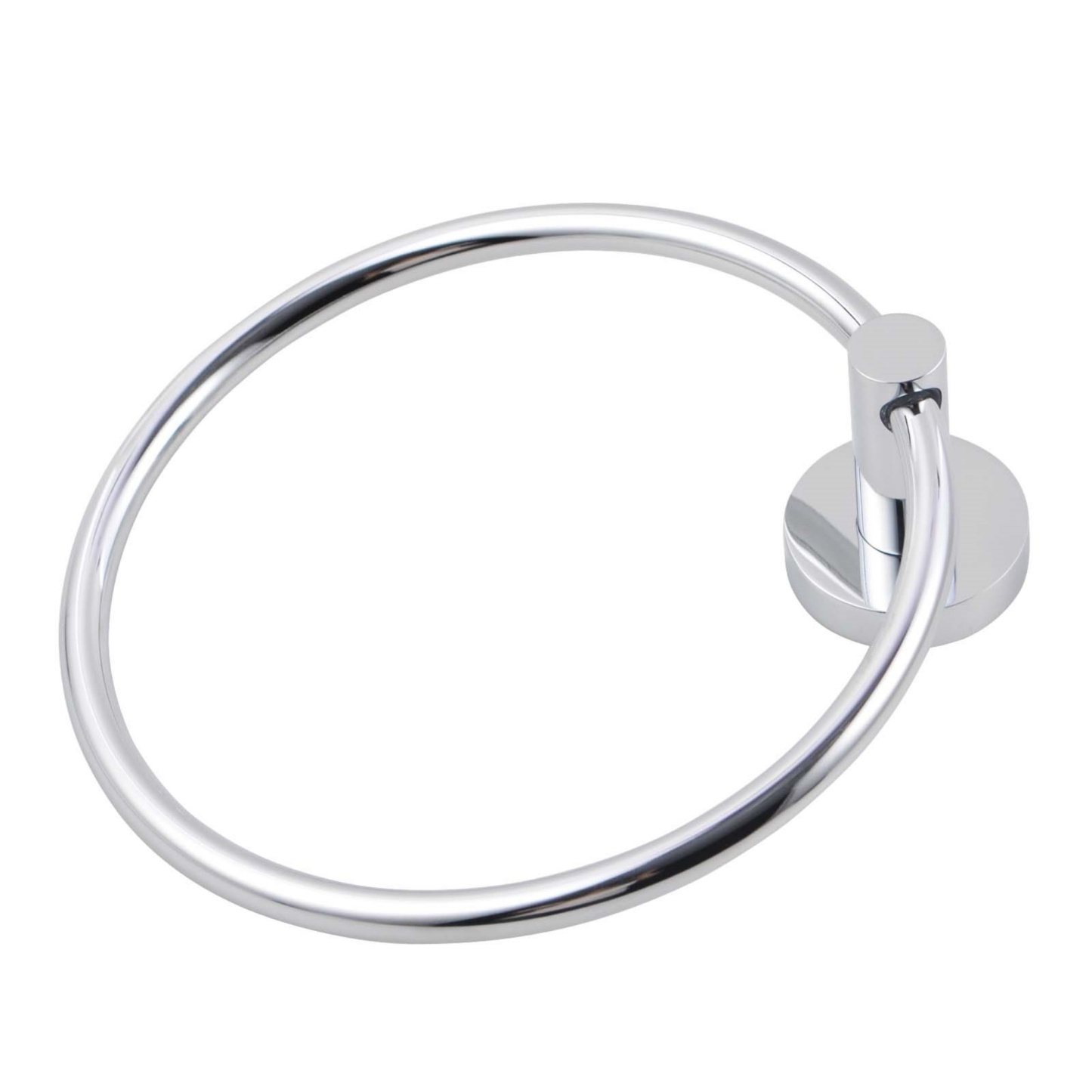 Round Stainless Steel Wall Mounted Hand Towel Ring Rack Rail Bathroom Circle Towel Hanger Holder 