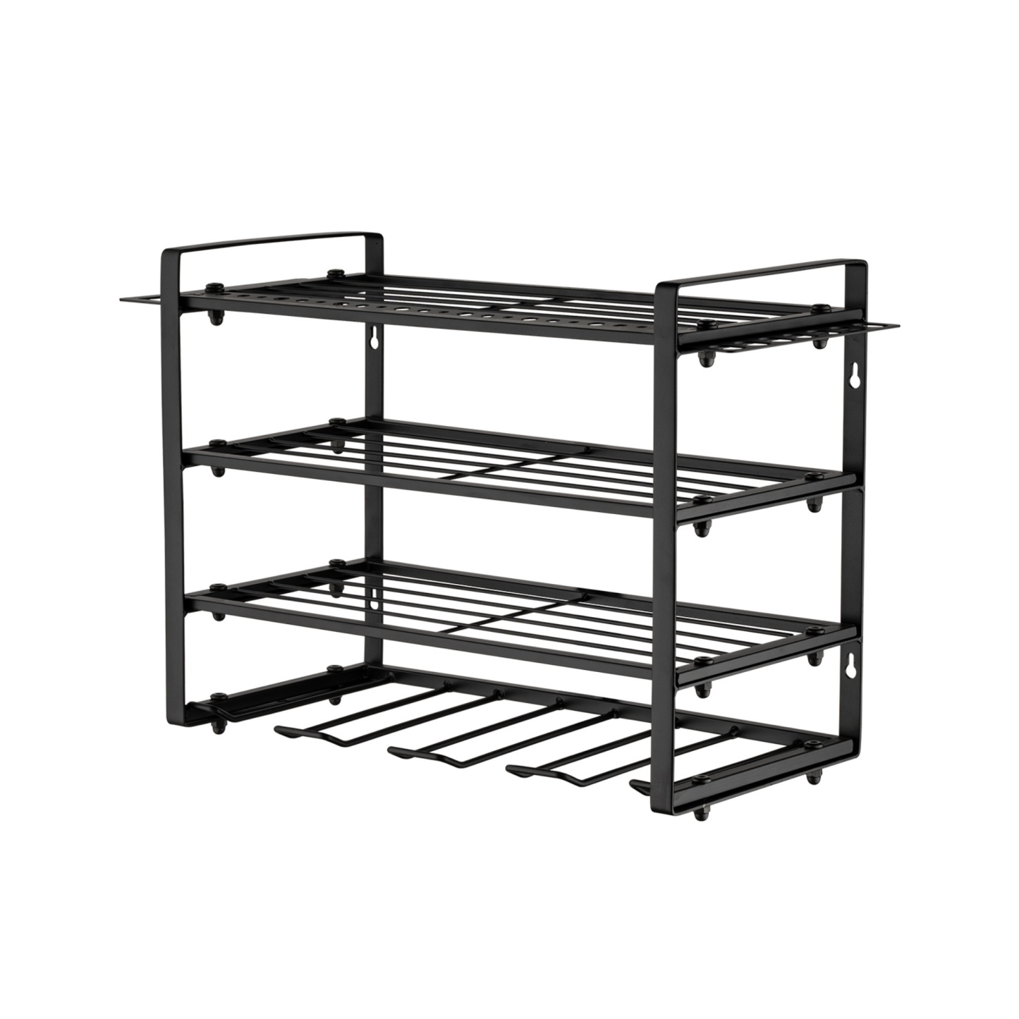 4 Tier Power Tool Utility Rack Garage Tool Organizer Storage Wall Mount Drill Holder