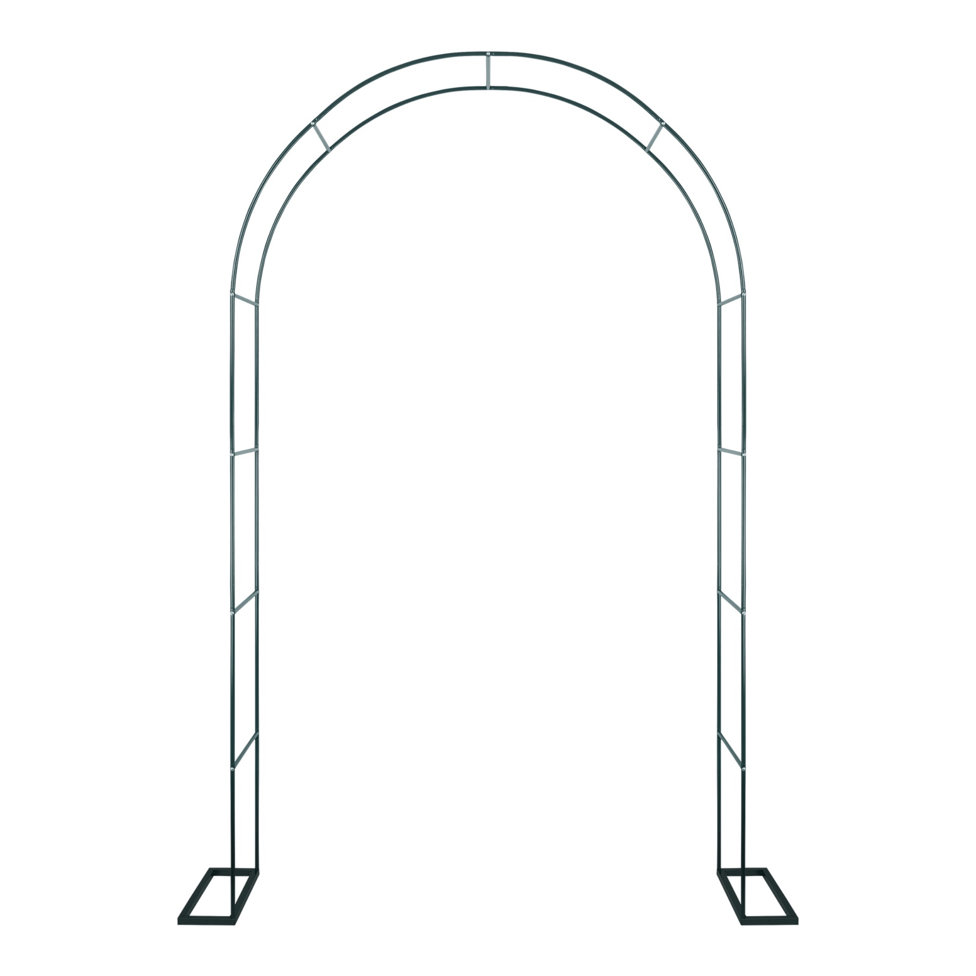 Garden Arch Wedding Party Balloon Decoration Archway Climbing Flower Plants Arbour Vine Stand Trellis White/Black/Dark Green