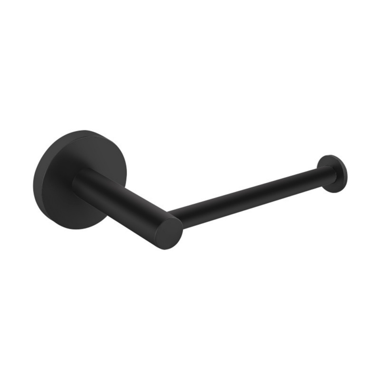 Wall Mounted Round Stainless Steel Toilet Paper Roll Holder Bathroom Toilet Tissue Pin Lever Hook Chrome/Matte Black