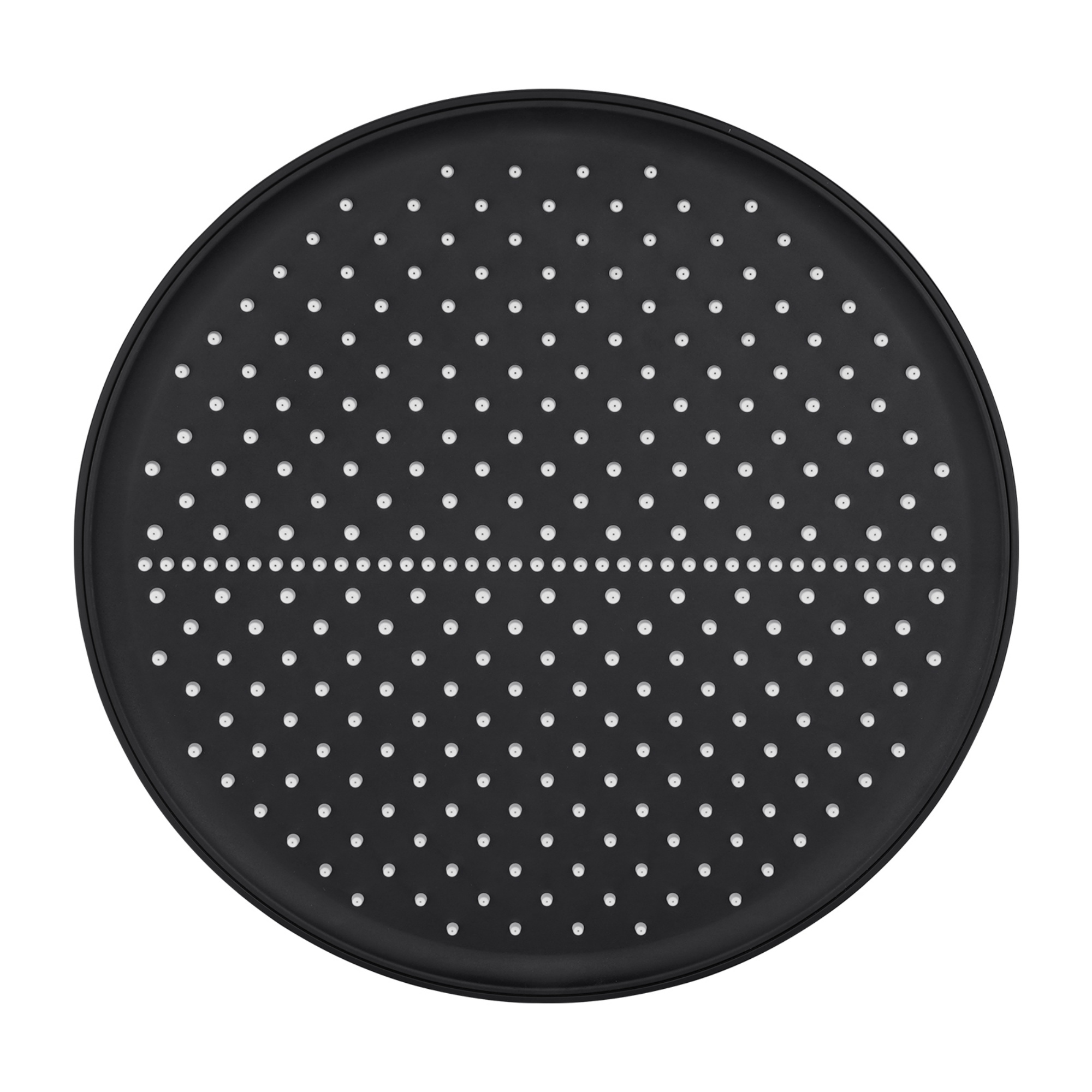 13'' Round Bath Shower Head Set Bathroom Swivel Overhead Shower Head Gooseneck Wall Shower Arm Chrome/Black