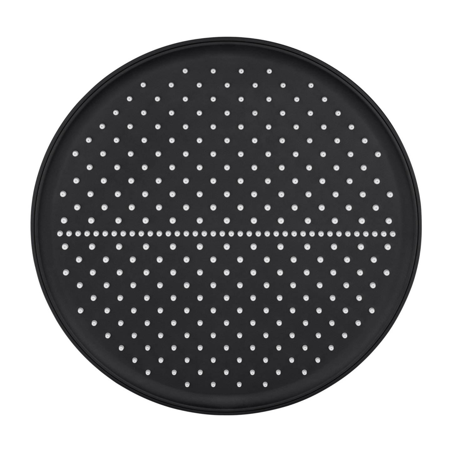 13'' Round Bath Shower Head Set Bathroom Swivel Overhead Shower Head Gooseneck Wall Shower Arm Chrome/Black