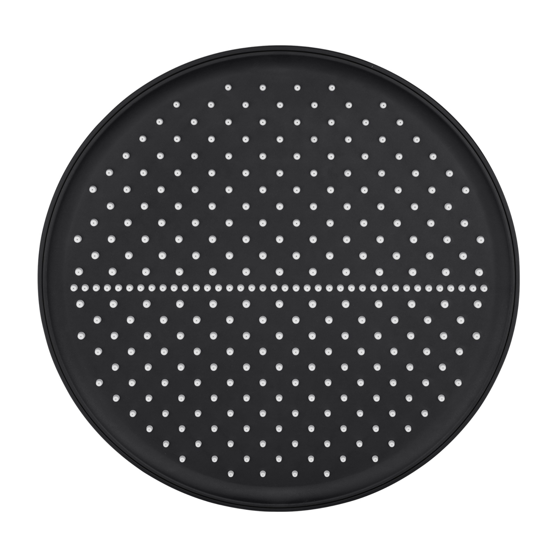 13'' Round Bath Shower Head Set Bathroom Swivel Overhead Shower Head Gooseneck Wall Shower Arm Chrome/Black