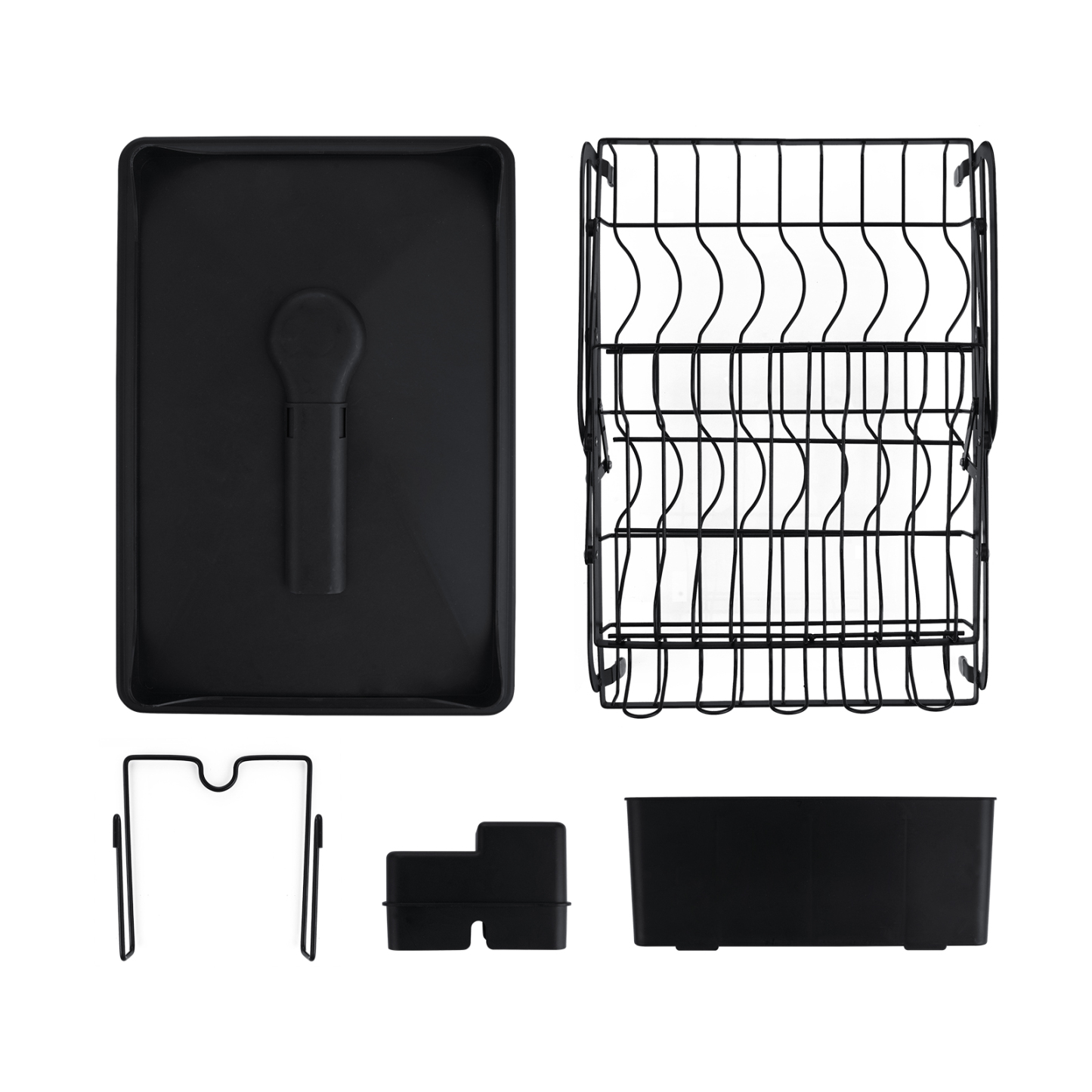 2 Tiers Dish Bowl Storage Rack Over Sink Drainer Kitchen Plate Cup Drying Holder